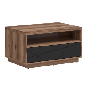   BRW FORN dohányzóasztal - sötét delano tölgy / matt fekete