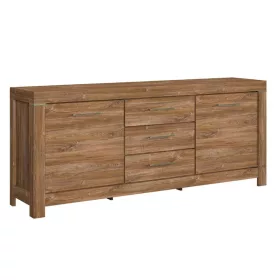   BREND két ajtós három fiókos komód - KOM2D3S - stirling tölgy