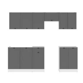 JUNONA LINE 230 VER 2 konyhablokk - fehér/grafit