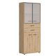 SPACE OFFICE vitrines szekrény (REG2D2W2S/200) - artisan tölgy