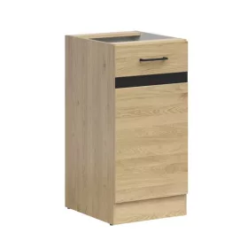   JUNONA LINE - D1D/40/82_P - Alsószekrény elem, jobbos (bernstein tölgy/wenge)