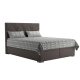 GELA boxspring ágy - 160 x 200 cm - barna