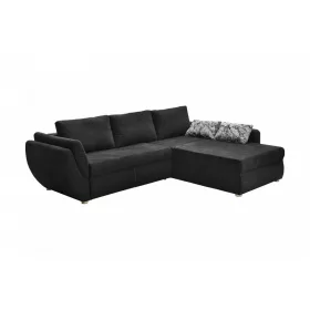 Texas univerzális sarokkanapé - fekete
