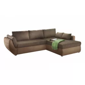 Texas univerzális sarokkanapé - barna/sötétbarna