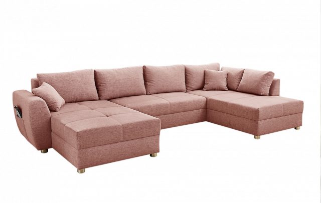 Stormberg U-alakú ülőgarnitúra - rózsaszín
