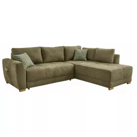 Lunga univerzális sarokkanapé - olajzöld