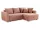 GROOMER - univerzális sarokkanapé - Korall rózsaszín