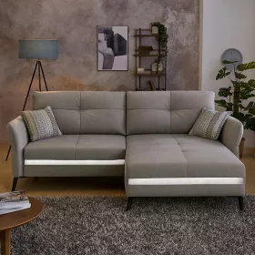 MONZA sarokkanapé - világos szürke