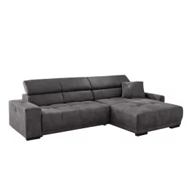 MILES relax kanapé - kord hatású sötétszürke