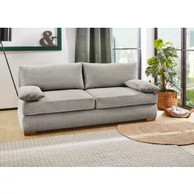   Doroti, ágyazható, ágyneműtartós kanapé - bordázott mintájú, szürke