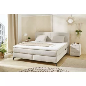 Kira max boxspring ágy ( 180 x 200 cm) - zsenília bézs