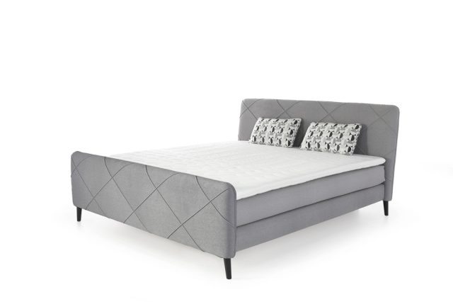 EMIA 180 - Boxspring ágy (világosszürke)