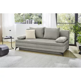 LEON kanapé - bordázott világos szürke