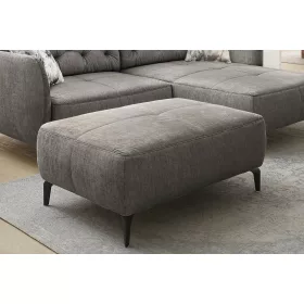 Salo puff - velúr hatású szürke