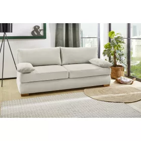   Doroti, ágyazható, ágyneműtartós kanapé - bordázott mintájú, bézs