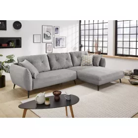 TOSKANA  kanapé - velúr hatású világos szürke