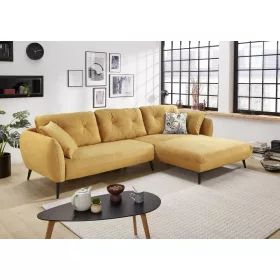 TOSKANA  kanapé - velúr hatású sárga