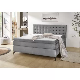 Jessica max boxspring ágy - velúr hatású szürke