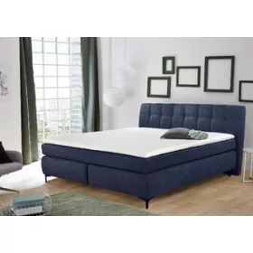 Gitta boxspring ágy (180 x 200 )  - sötét kék