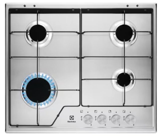 Electrolux KGS6424SX Gáz főzőlap, 60 cm