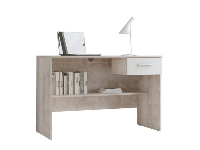 Lupo íróasztal - fehér/sonoma tölgy