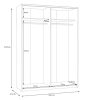Schach&Matt gardrób (SHMS72413-M576) artisan tölgy/fehér - 150 cm