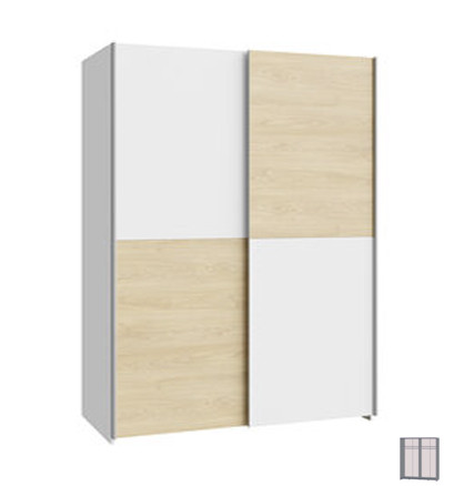 Schach&Matt gardrób (SHMS72231-M870) fehér/sonoma - 150 cm