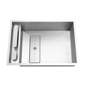   Invisible 50R 1B síkba építhető mosogatótálca + csaptelep Rodi Elite (50x40 cm)