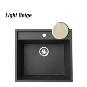 Magma 1B gránit mosogatótálca GranMaster - Light beige