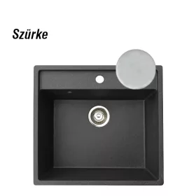 Magma 1B gránit mosogatótálca GranMaster - titánszürke