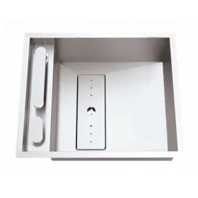   Invisible 40R 1B síkba építhető mosogatótálca + csaptelep Rodi Elite (40x40 cm)