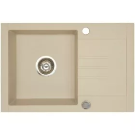 Ivo 1B 0,5D gránit mosogatótálca GranMaster - light beige