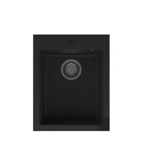 Ivo 1B gránit mosogatótálca GranMaster - Metál fekete