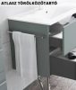 NOLA 140 - Fürdőszobabútor-szett (natúr tölgy+matt fehér pult) - 34-féle színben 
