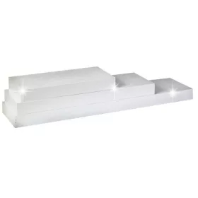 Polc, fehér fényes, 120x25, GANA FY 11044-1
