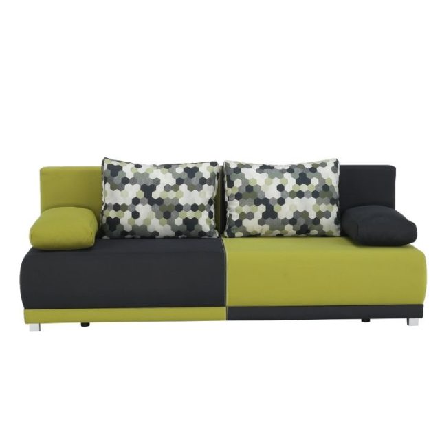 Spiker kanapéágy - szürke / zöld