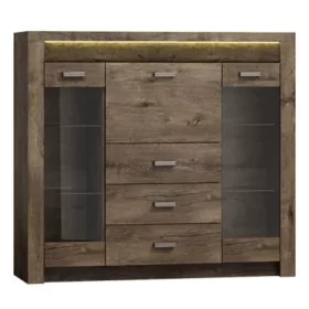 INFINITY I-08 - Vitrines komód - sötét kőris