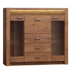 INFINITY I-08 - Vitrines komód - világos kőris