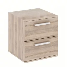   Alacsony szekrény 2 fiókkal keskeny, DTD laminált, tölgy sonoma, DUNAJ TYP9