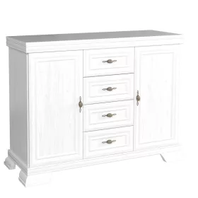 kétajtós komód fiókokkal, sosna andersen, KORA KK3