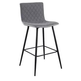 Bárszék, világosszürke/szürke/fekete, TORANA