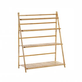   NEPEL TYP 2 - Könyvespolc/virágállvány (bambusz) + ajándék kerti eszközök