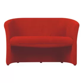 Cuba kétszemélyes kanapé - szövet, piros