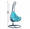 TALISE - Függőfotel (Türkiz/sötétkék)