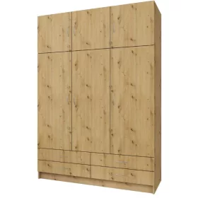 GERI NEW háromajtós ruhásszekrény - artisan tölgy