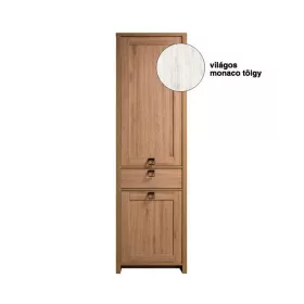   Farmer MR-3A B/J keskeny, polcos, fiókos szekrény - világos monaco tölgy
