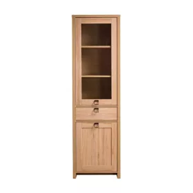   Farmer MR-3Ü B/J keskeny, polcos, fiókos vitrin - spanyol tölgy