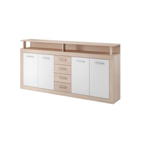 Luna XXL 4D4S komód (sonoma tölgy/fehér)