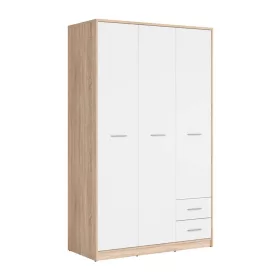 Nepo 018 - Gardróbszekrény (sonoma tölgy/fehér) SZF3D2SN