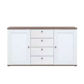   VALENTINA 004 - Kétajtós, négyfiókos komód (canyon fenyő/trüffel tölgy) KOM2D4S